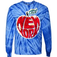 New York City Big Apple Tie-Dye Long Sleeve Shirt