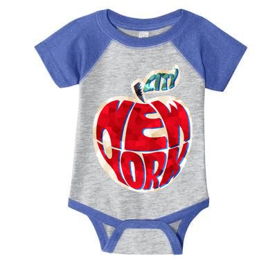 New York City Big Apple Infant Baby Jersey Bodysuit