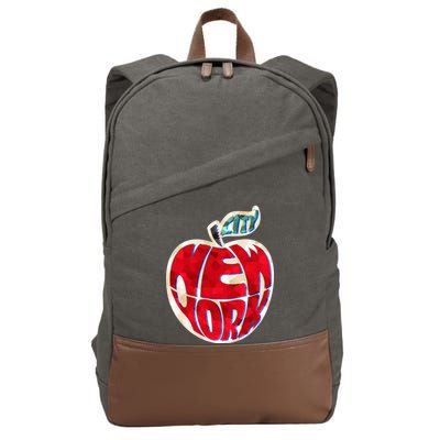 New York City Big Apple Cotton Canvas Backpack