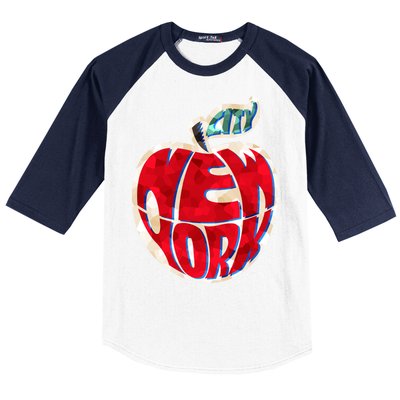 New York City Big Apple Baseball Sleeve Shirt