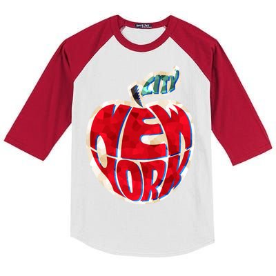 New York City Big Apple Kids Colorblock Raglan Jersey