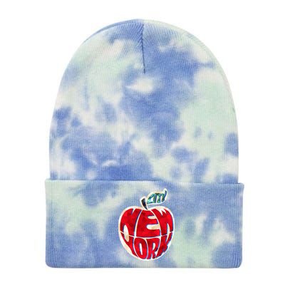 New York City Big Apple Tie Dye 12in Knit Beanie