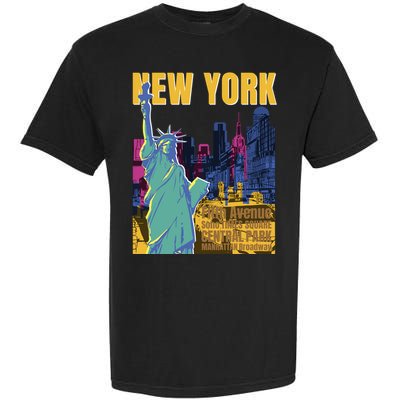 New York City Liberty Statue Garment-Dyed Heavyweight T-Shirt