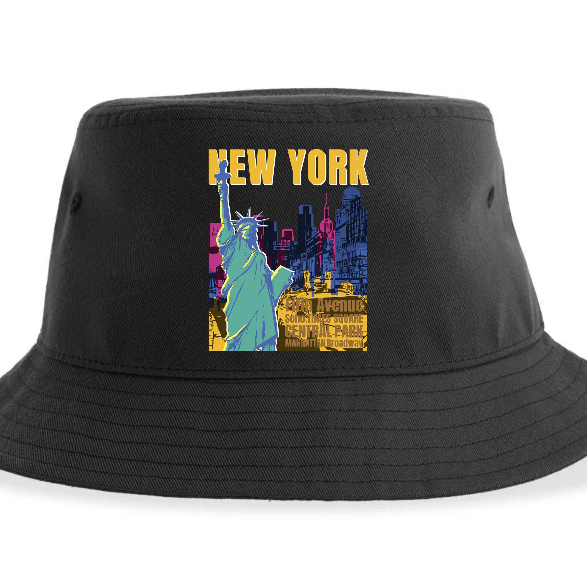 New York City Liberty Statue Sustainable Bucket Hat