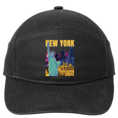 New York City Liberty Statue 7-Panel Snapback Hat