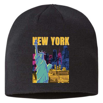 New York City Liberty Statue Sustainable Beanie