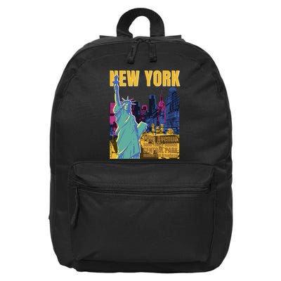 New York City Liberty Statue 16 in Basic Backpack