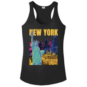 New York City Liberty Statue Ladies PosiCharge Competitor Racerback Tank