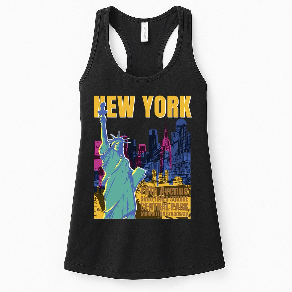 New York City Liberty Statue Womens Tank Top
