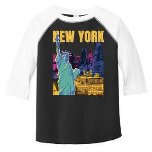 New York City Liberty Statue Toddler Fine Jersey T-Shirt