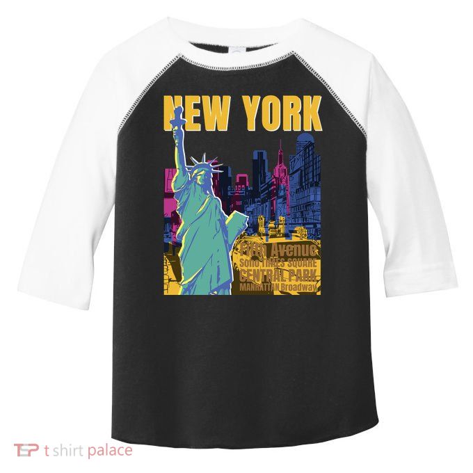 New York City Liberty Statue Toddler Fine Jersey T-Shirt