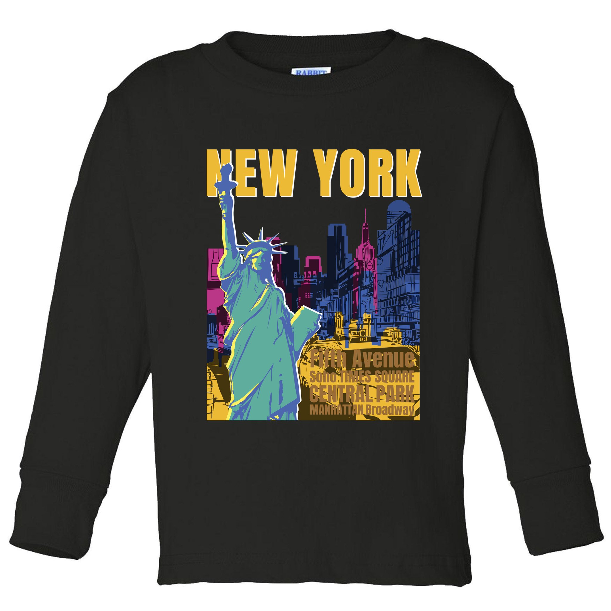 New York City Liberty Statue Toddler Long Sleeve Shirt