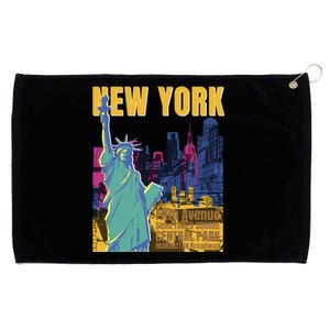 New York City Liberty Statue Grommeted Golf Towel