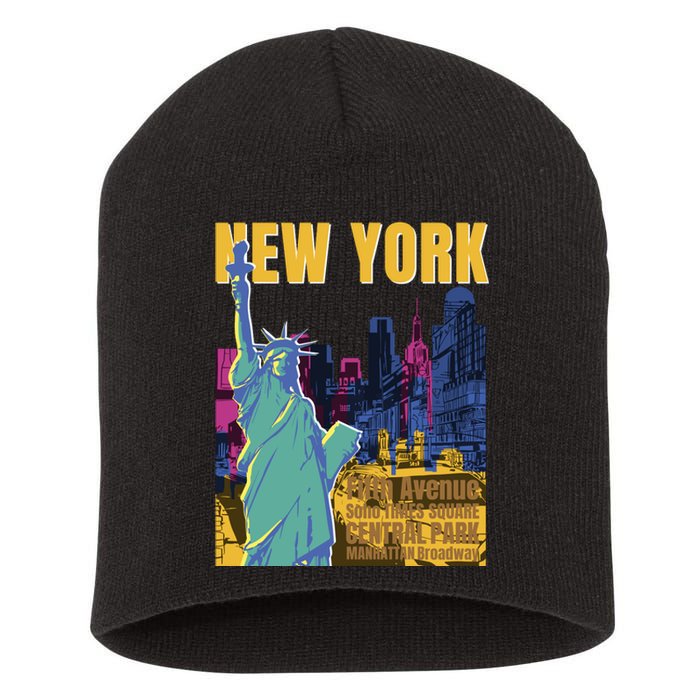 New York City Liberty Statue Short Acrylic Beanie