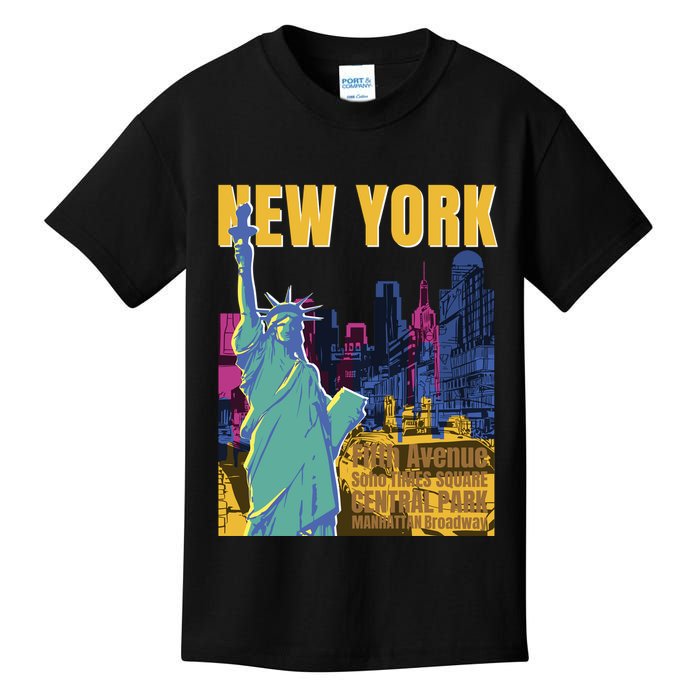 New York City Liberty Statue Kids T-Shirt