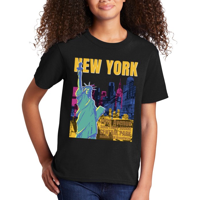 New York City Liberty Statue Kids T-Shirt