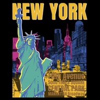 New York City Liberty Statue Kids T-Shirt