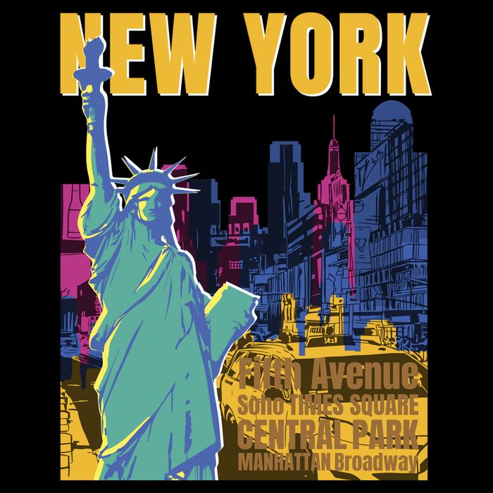 New York City Liberty Statue Kids T-Shirt