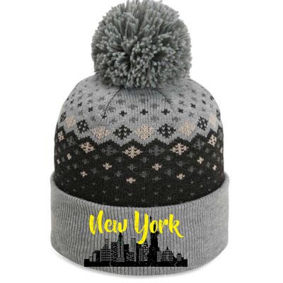 New York City Logo The Baniff Cuffed Pom Beanie