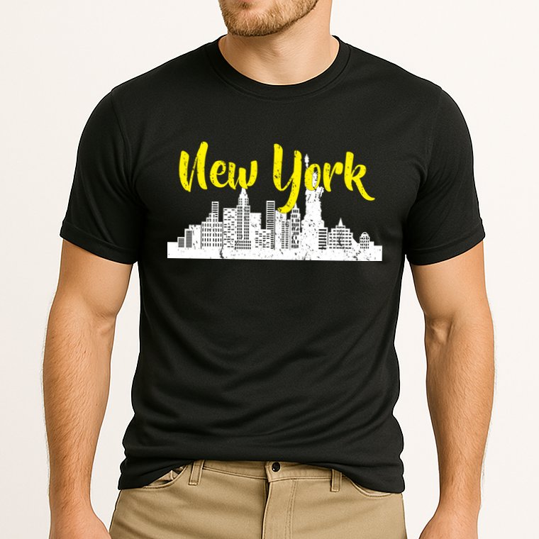 New York City Logo Cooling Performance Crew T-Shirt