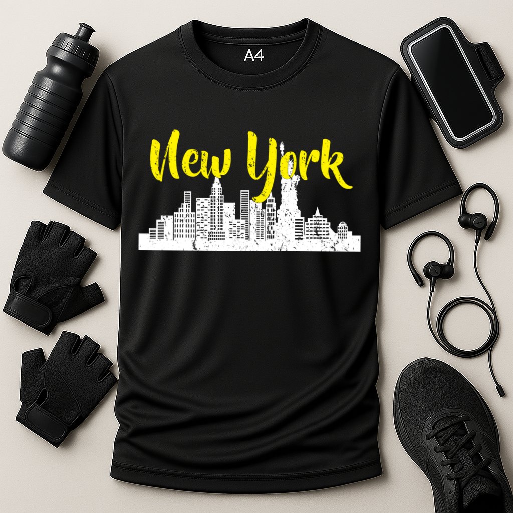 New York City Logo Cooling Performance Crew T-Shirt