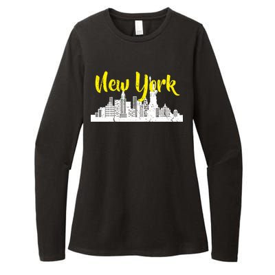 New York City Logo Womens CVC Long Sleeve Shirt