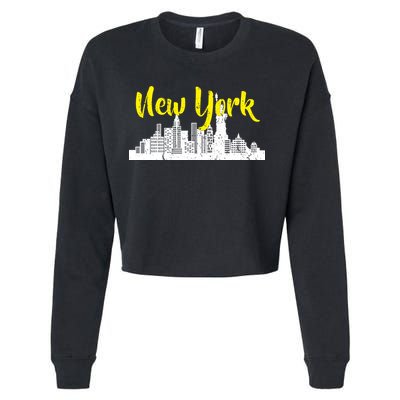 New York City Logo Cropped Pullover Crew