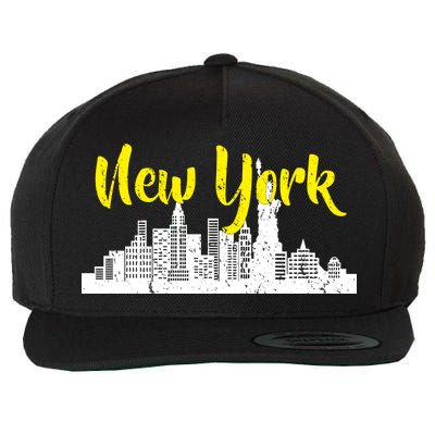 New York City Logo Wool Snapback Cap