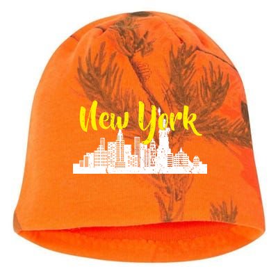 New York City Logo Kati - Camo Knit Beanie