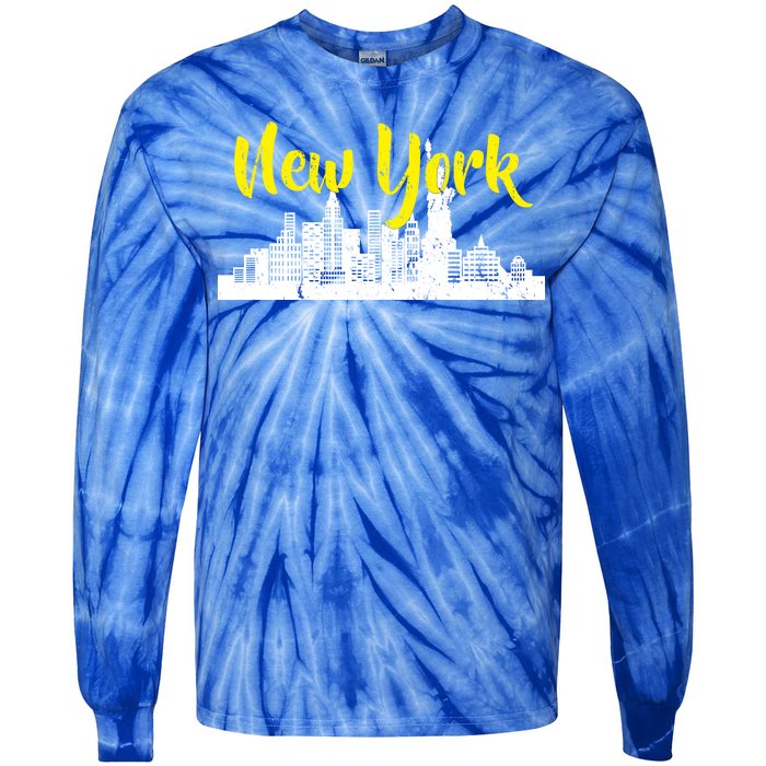 New York City Logo Tie-Dye Long Sleeve Shirt