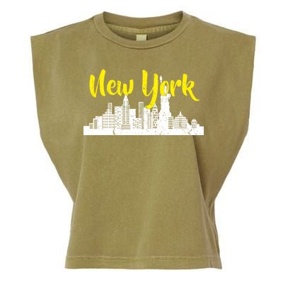 New York City Logo Garment-Dyed Women's Muscle Tee