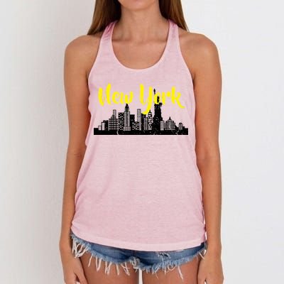 New York City Logo Women's Knotted Racerback Tank