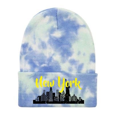 New York City Logo Tie Dye 12in Knit Beanie