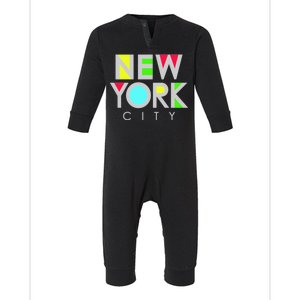 New York City Retro Infant Fleece One Piece