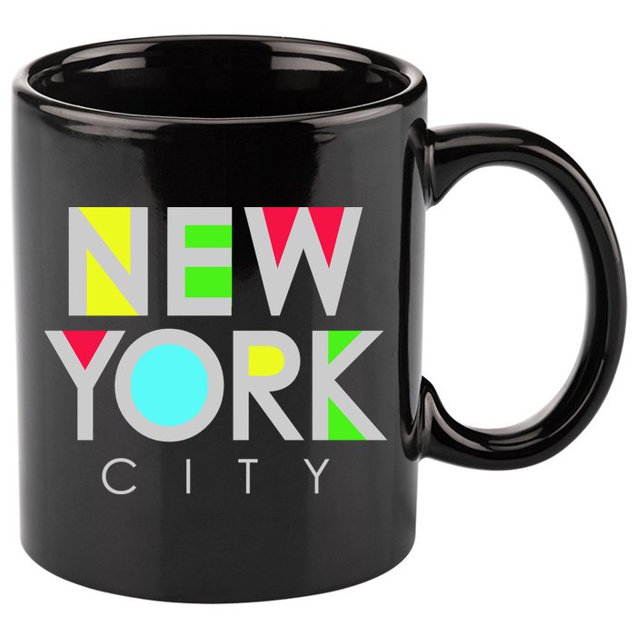 New York City Retro 11oz C Handle Ceramic Mug