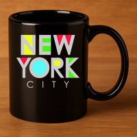 New York City Retro 11oz C Handle Ceramic Mug