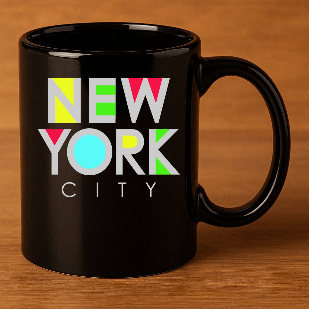 New York City Retro 11oz C Handle Ceramic Mug