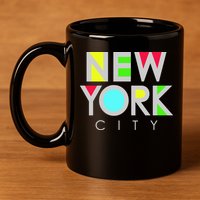 New York City Retro 11oz C Handle Ceramic Mug