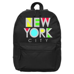 New York City Retro 16 in Basic Backpack