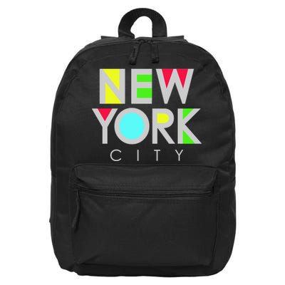 New York City Retro 16 in Basic Backpack