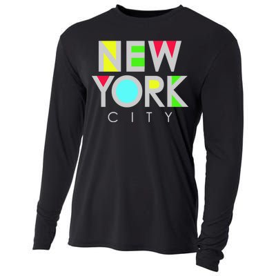 New York City Retro Cooling Performance Long Sleeve Crew