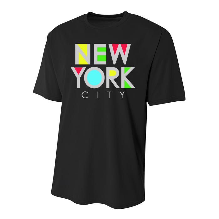 New York City Retro Youth Performance Sprint T-Shirt