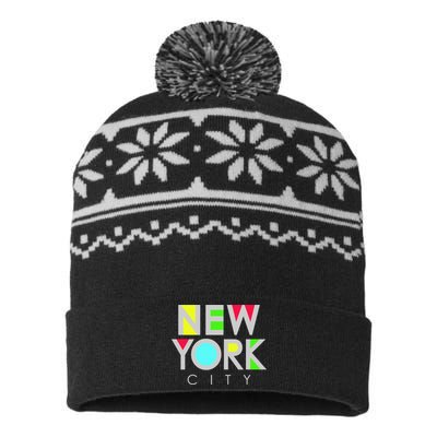 New York City Retro USA-Made Snowflake Beanie