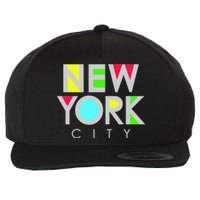 New York City Retro Wool Snapback Cap