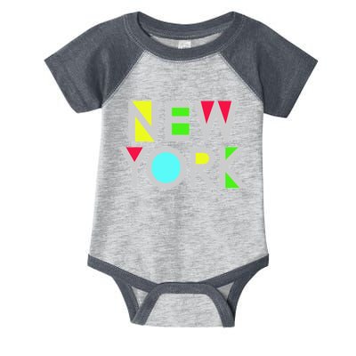 New York City Retro Infant Baby Jersey Bodysuit