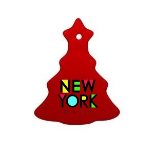 New York City Retro Ceramic Tree Ornament