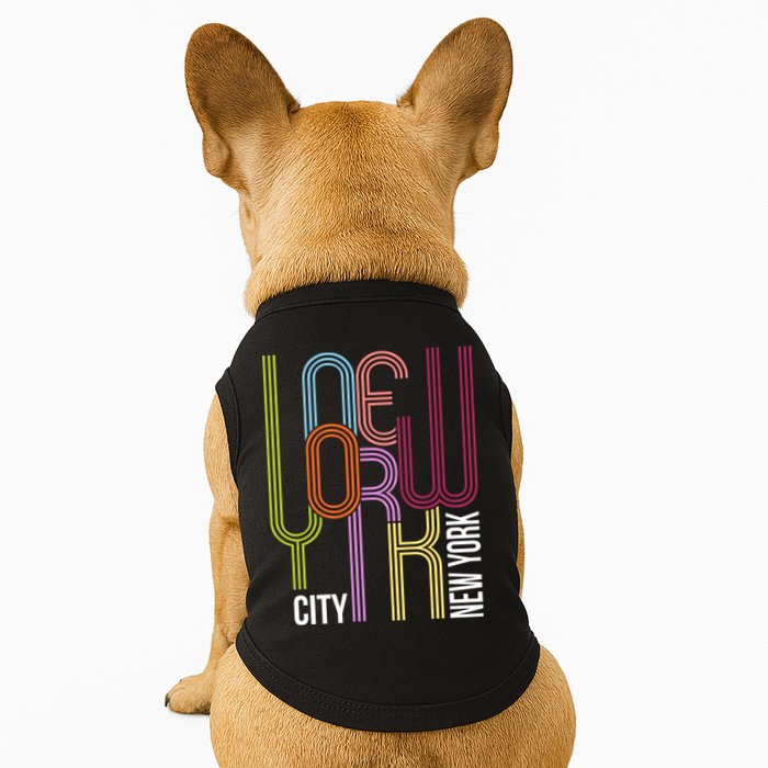 New York City Retro 80s Style Doggie Tank