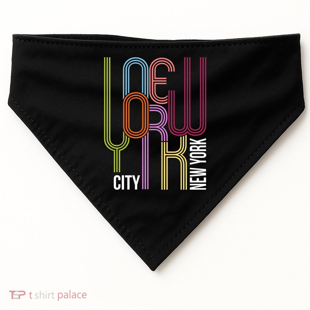 New York City Retro 80s Style USA-Made Doggie Bandana