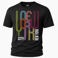 New York City Retro 80s Style Cooling Performance Crew T-Shirt
