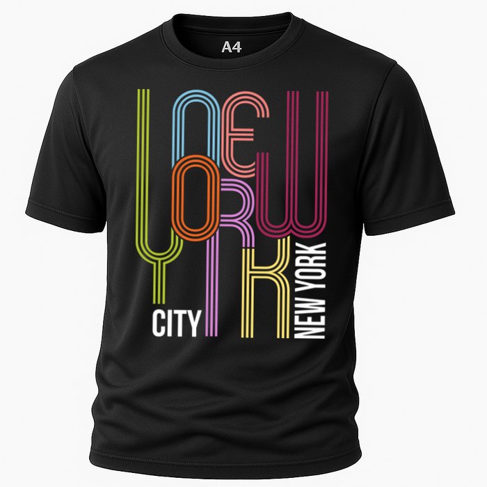 New York City Retro 80s Style Cooling Performance Crew T-Shirt